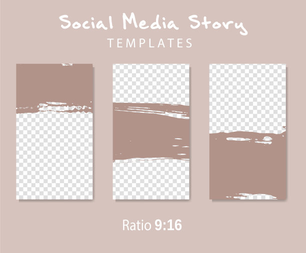 抽象的墨刷条幅与垃圾效果图片下载