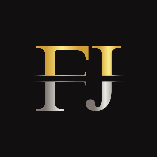Fj字母型标识设计模板抽象图片下载