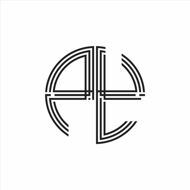 Py标志组合三丝带风格线条设计图片下载