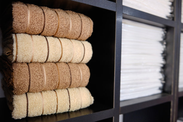 在美容院卷的毛巾图片下载