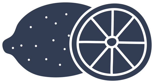 孤立的柠檬水果剪影风格图标图片下载