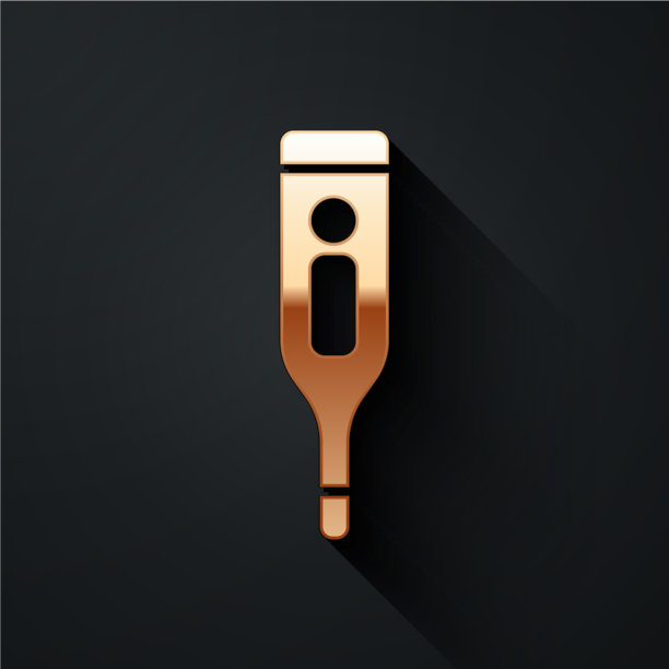 黄金医疗数字温度计的医疗图片下载