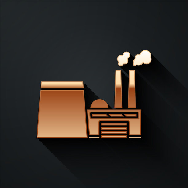 黄金石油天然气工业厂房标志图片下载