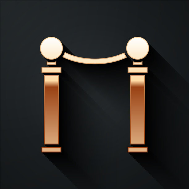 黄金展览画图标孤立上图片下载