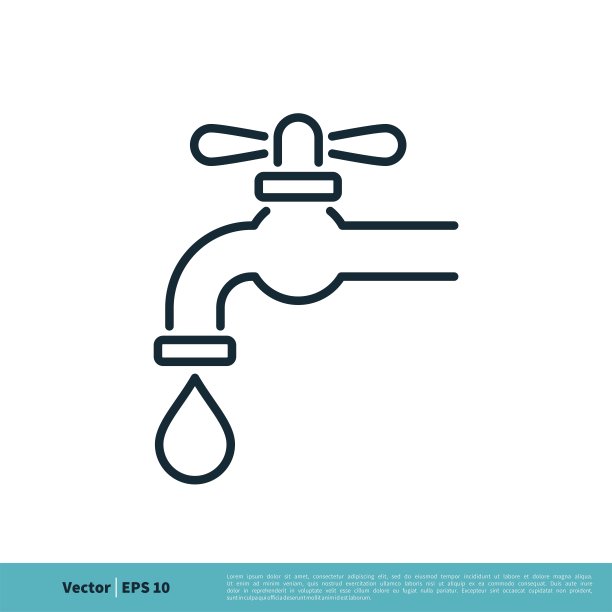 龙头水龙头图标矢量标志模板插图设计。向量EPS 10。图片下载