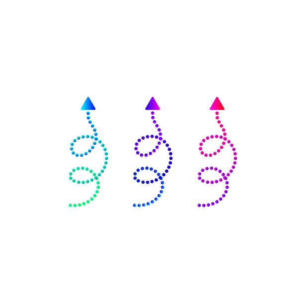 螺旋向上的创意箭头。指针向上，不寻常的箭头图片下载