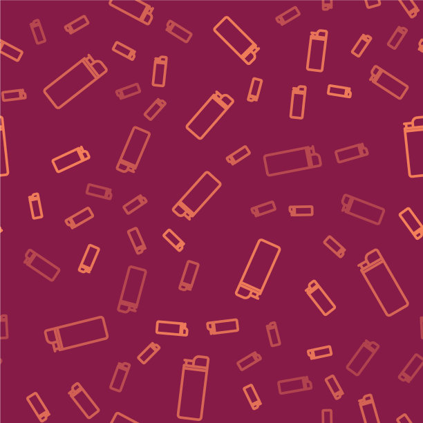 棕色线轻图标隔离无缝模式图片下载