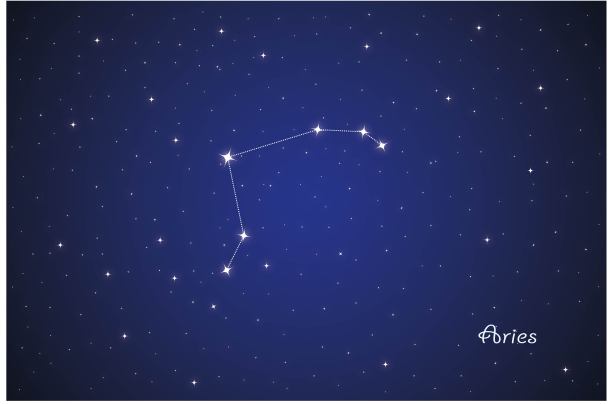 夜空中的白羊座图片下载