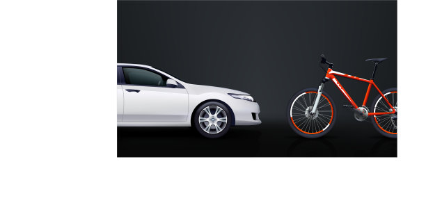 自行车和汽车01图片下载