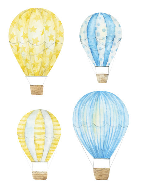 一套4个气球图片下载