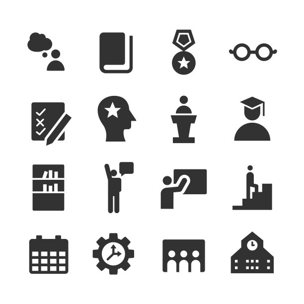 教育图标-矢量图形图片下载