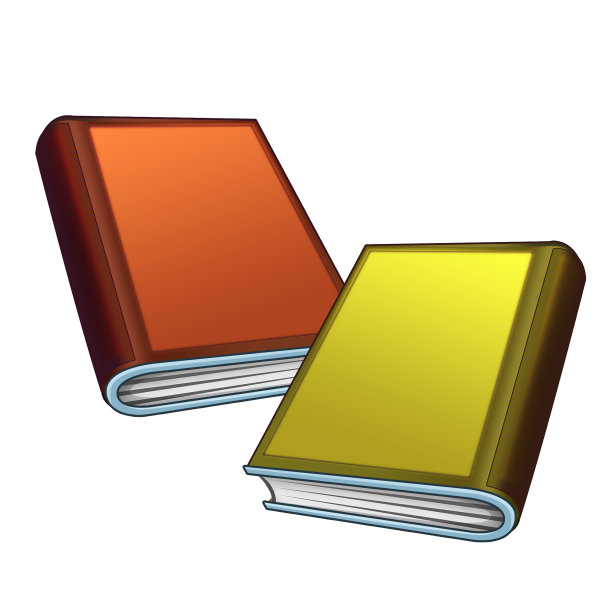 漫画场景与两本书在白色的背景-插图图片下载