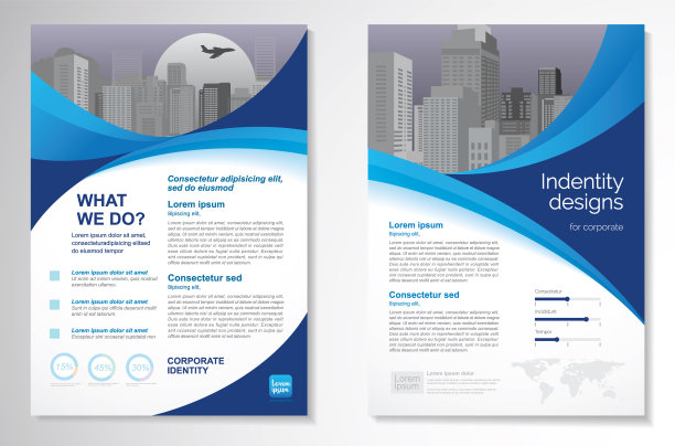 矢量宣传册传单设计布局模板图片下载