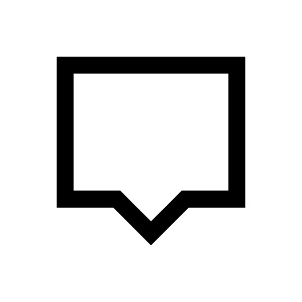 黑色语音气泡标志孤立在白色上，气泡说话图标时尚平面设计，简单的方形对话框信息为图标，语音气泡方形黑色为按钮，文本框为评论符号图片下载