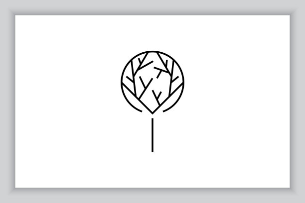 树图标和符号矢量插图图片下载