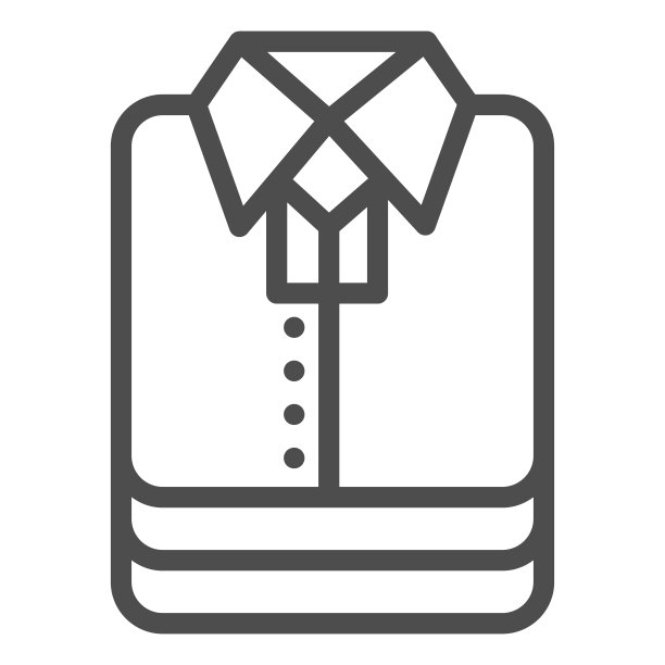 衬衫堆栈线图标，购物概念，堆叠折叠的衣服标志在白色的背景，在移动概念和网页设计的轮廓风格的衬衫图标堆栈。矢量图形。图片下载