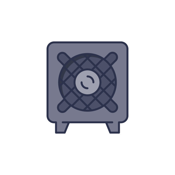 便携式音乐扬声器矢量图标符号孤立的白色背景图片下载