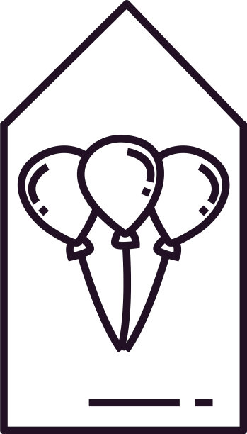 派对和庆祝气球内的标签线图片下载