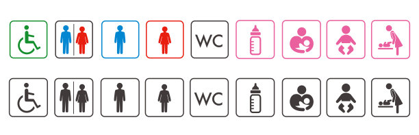 厕所厕所的图标厕所向量图片下载