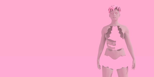 抽象的女人图图片下载