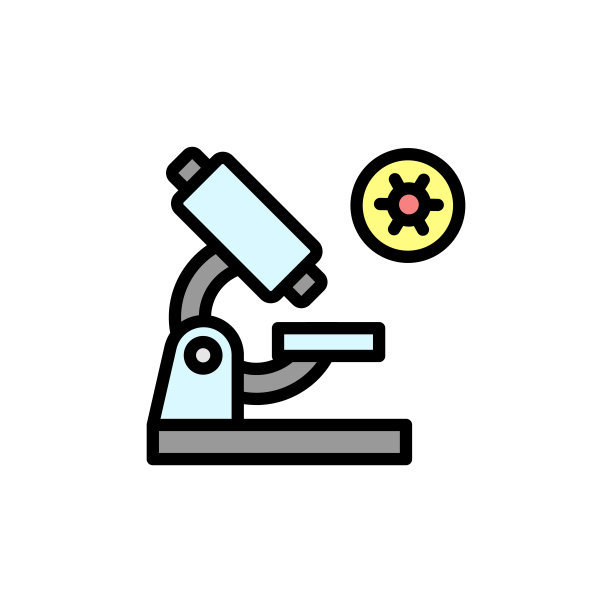 冠状病毒显微镜图标（UI/UX网站或移动应用矢量元素）图片下载