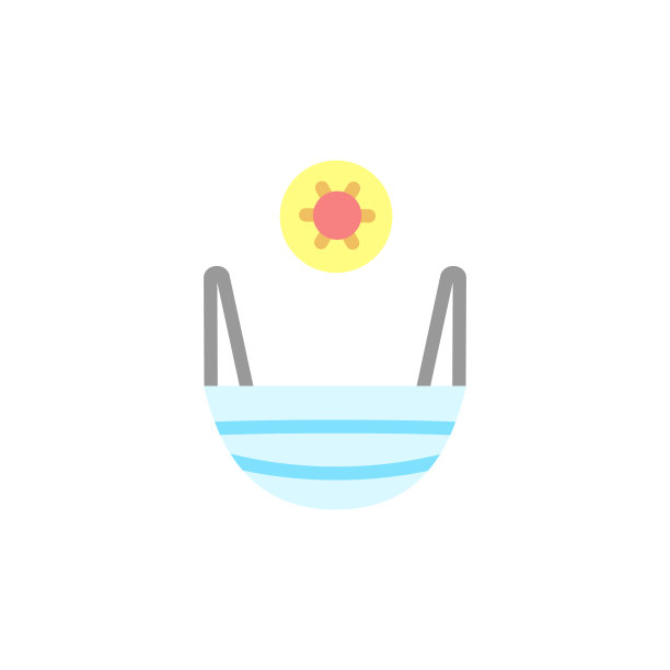 医用口罩，冠状病毒图标。简单的颜色矢量元素的病毒流行图标的用户界面和用户体验，网站或移动应用程序图片下载