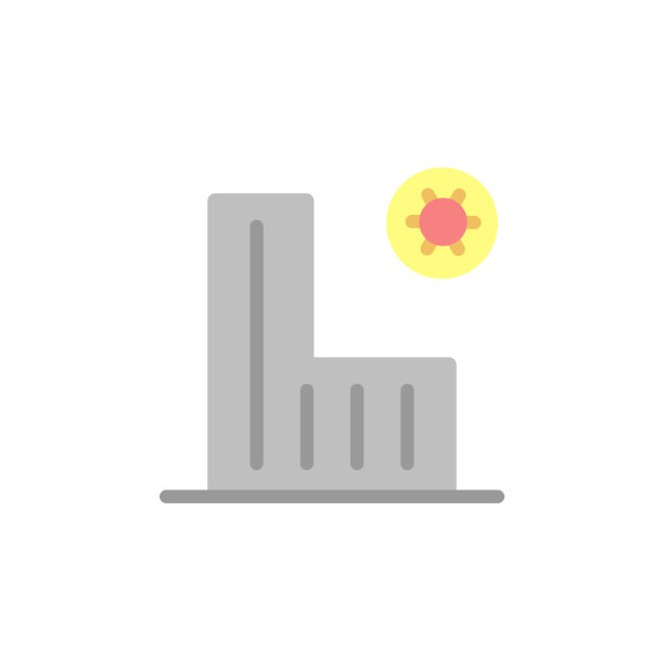 建筑物医院冠状病毒图标：UI和UX病毒图标的彩色矢量元素，适用于网站或移动应用图片下载