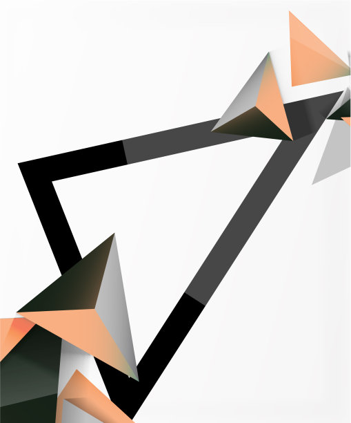 抽象背景马赛克三维三角形图片下载