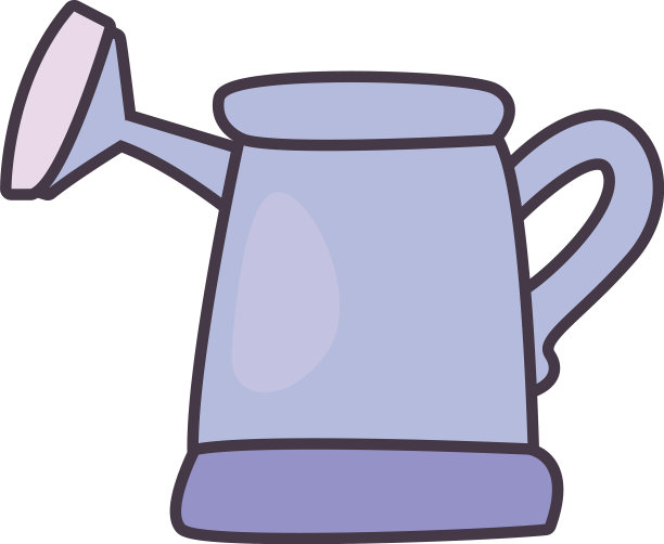 孤立洒水罐线条和填充风格图标图片下载