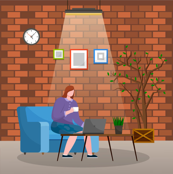 在办公室使用电脑协同工作的员工图片下载