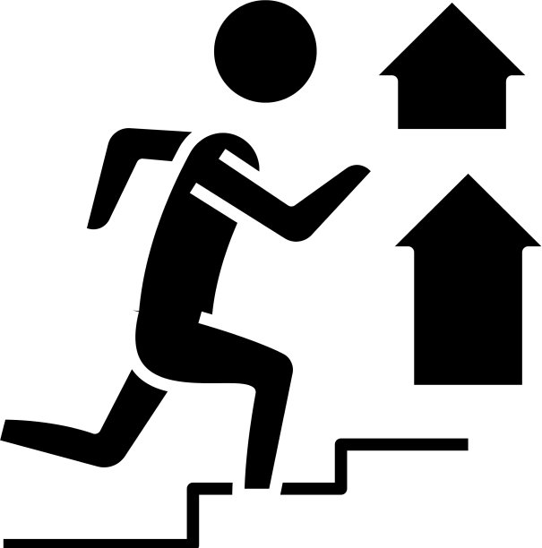 职业阶梯黑色图标概念图片下载