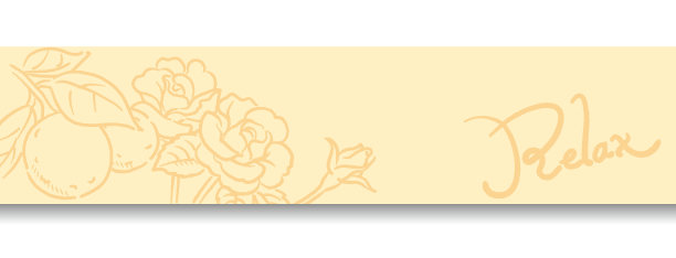 带有精油植物的横幅。玫瑰和橙色。矢量插图。图片下载