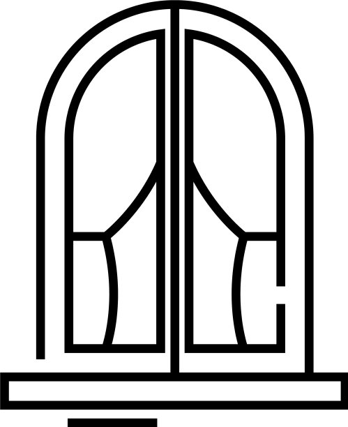 主窗口线图标概念标志轮廓图片下载