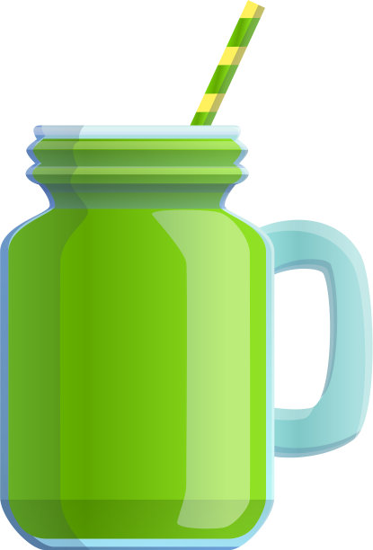 芹菜冰沙图标卡通风格图片下载