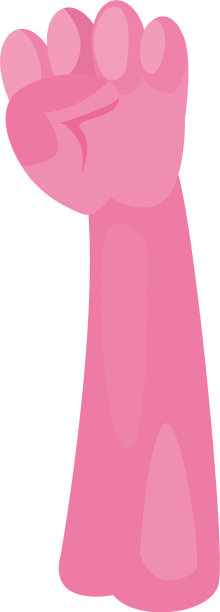 孤立的拳头符号与手动填充风格图标图片下载