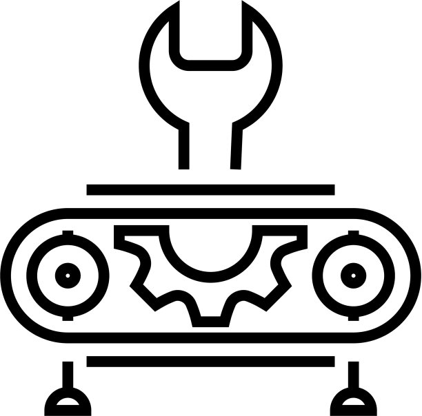 行业设置线图标概念标志轮廓图片下载