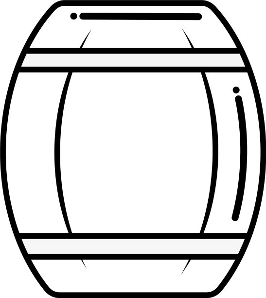 桶装啤酒平底风格的图标图片下载