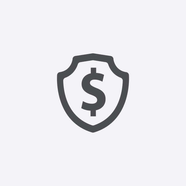 盾牌美元图标图片下载