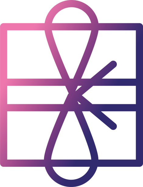 礼盒渐变样式图标图片下载