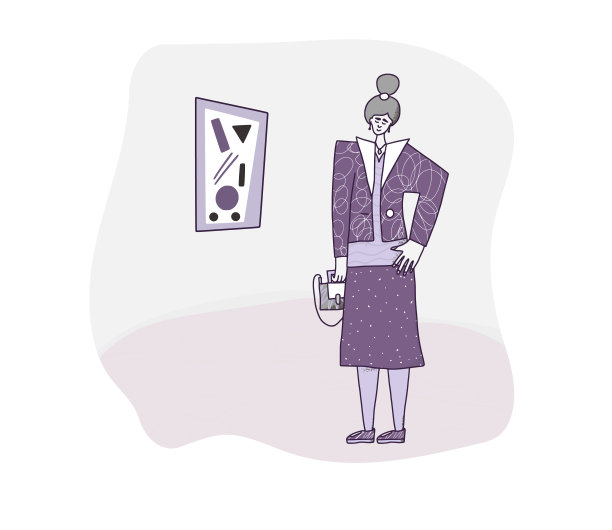 女孩角色分离。矢量可爱的falt女人。图片下载