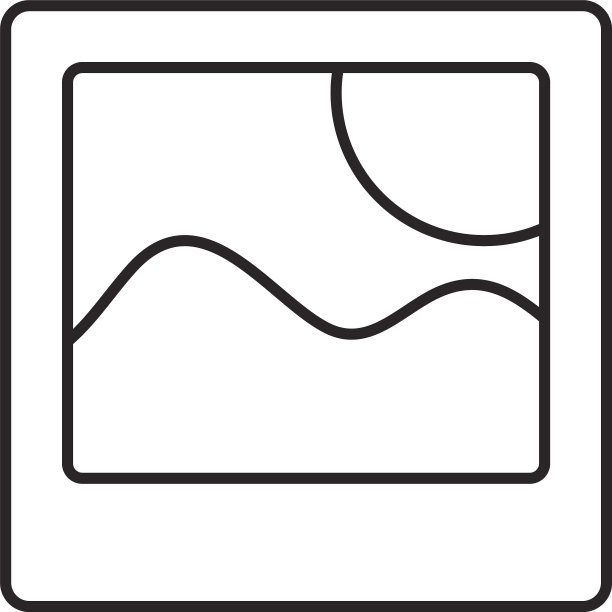 照片图标线条样式图片下载