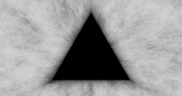 3 d渲染。在有棱的表面上的一个黑色三角形的纹理。设计师的背景。图片下载