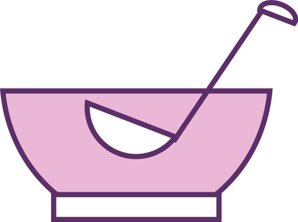 孤立的潘趣酒碗线填充风格图标图片下载