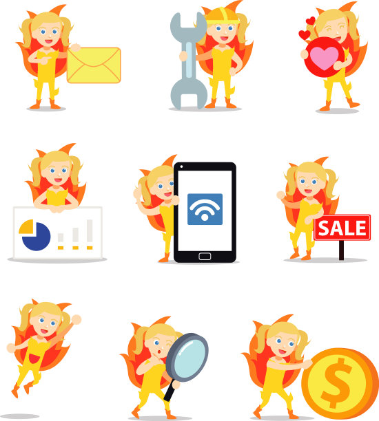 让角色女孩在火中发光图片下载