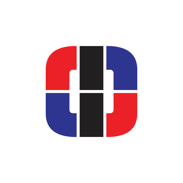 方形抽象几何简约Logo图片下载