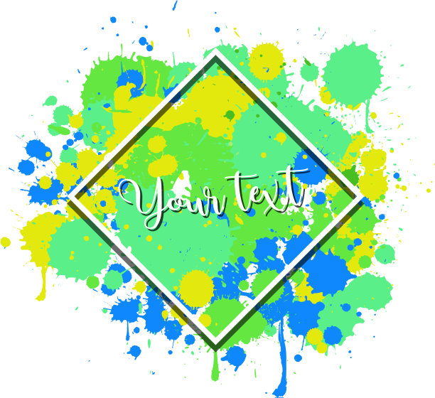 背景设计与水彩飞溅图片下载