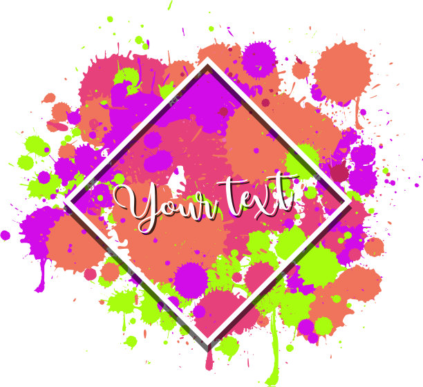 背景设计与水彩飞溅图片下载