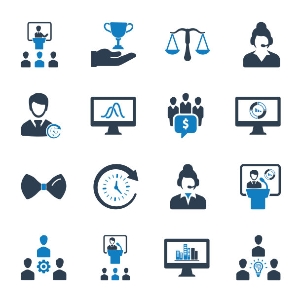 业务和管理图标集02图片下载