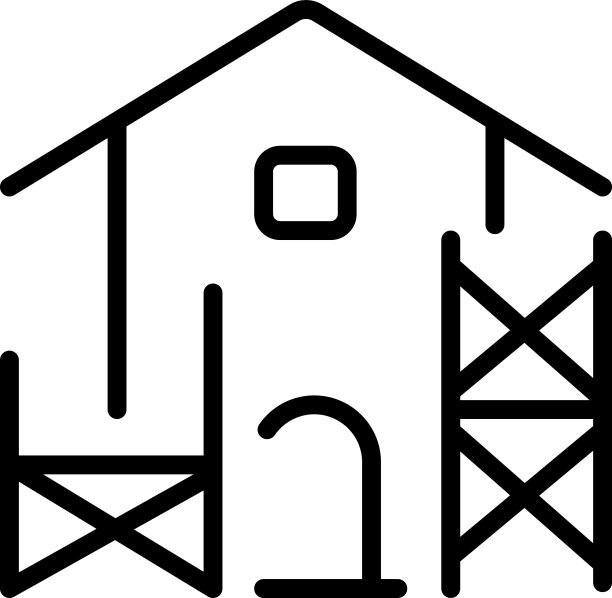 脚手架建筑图标符号设计图片下载