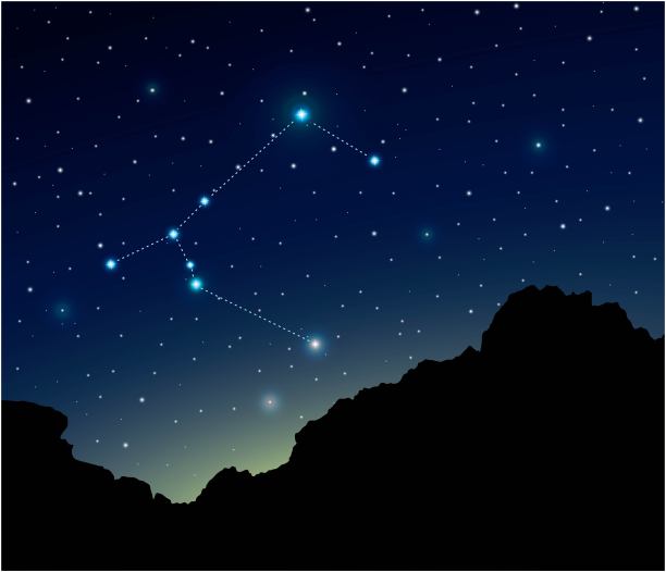 夜空中的大犬座图片下载